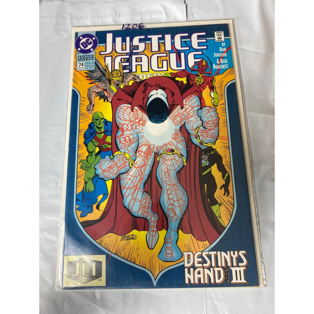 Justice League America 74 DC Comics 1993 Dan Jurgens Rick Burchett Destiny's